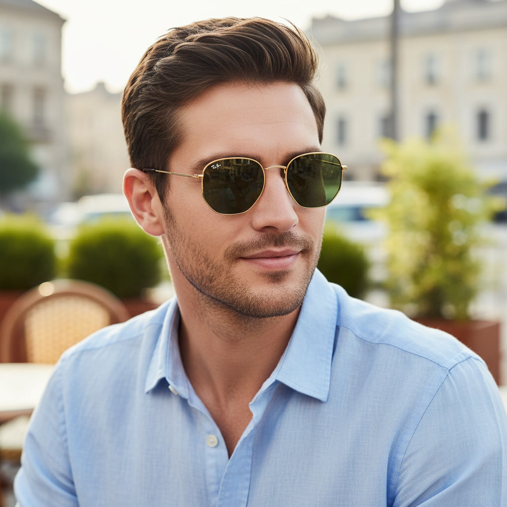 Ray-Ban Hexagonal Metal RB 3548N Χρυσά